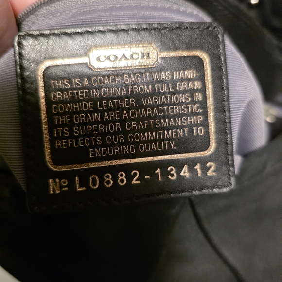 Coach Black Leather Shoulder Bag - Picture 6 of 7